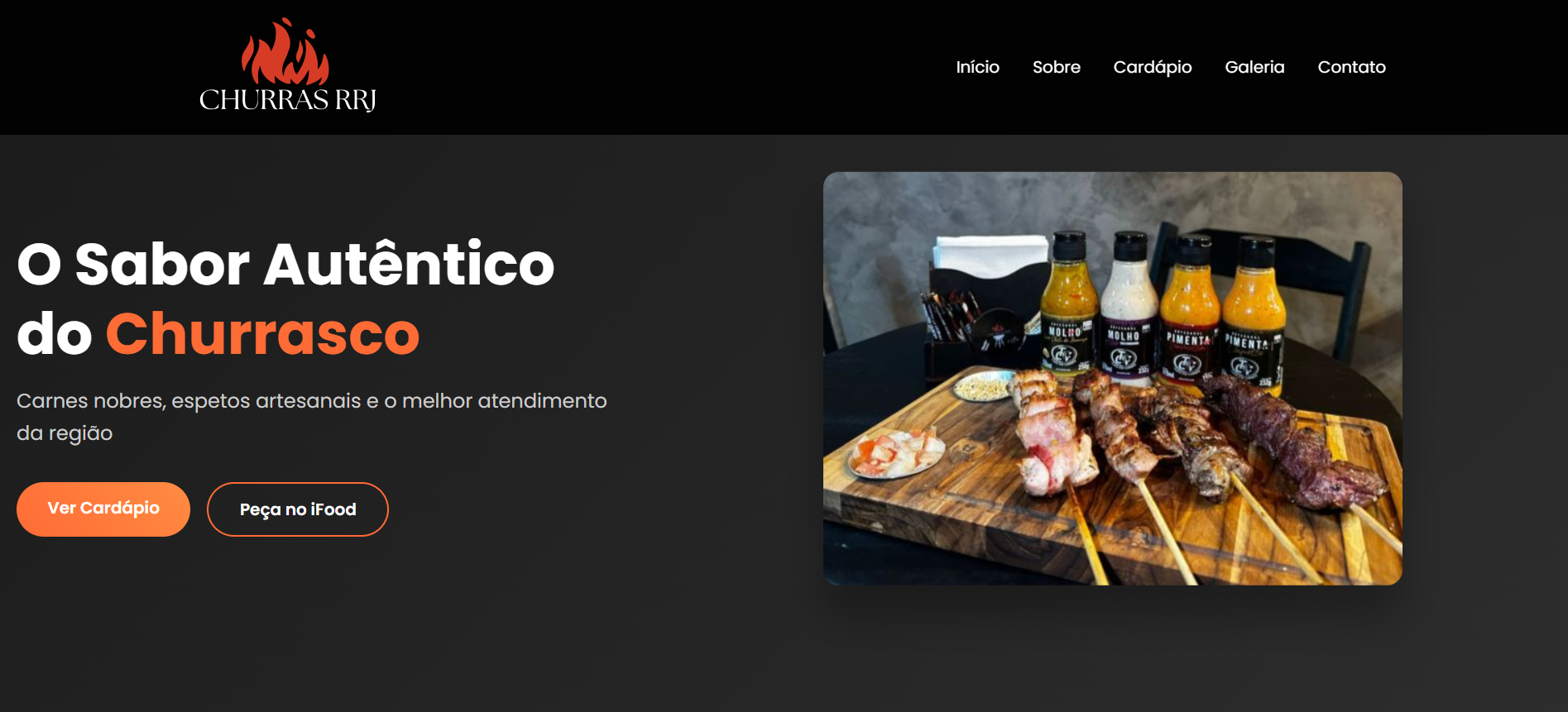 Case Criação de Site - Churras RRJ