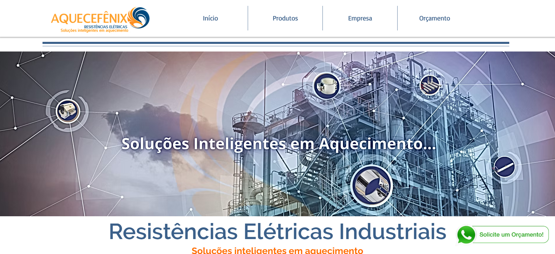 Case Site Institucional - Aquecenix